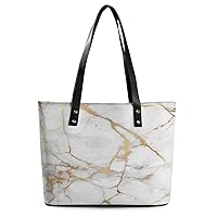 Womens Handbag Marble Texture Leather Tote Bag Top Handle Satchel Bags For Lady