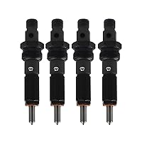 FridayParts 4Pcs Fuel Injector 0432133771 2853346 Compatible for CASE P70 Engine 430 445 New Holland L190 Skid Steer Loader Replacement