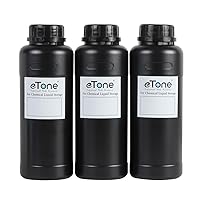 eTone 3X 500ml Darkroom Chemical Storage Bottles with Caps Film Photo Developing Processing Equipment (Black)