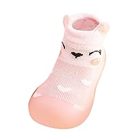 Boys Water Shoes, Kids Toddler Baby Boys Girls Solid Warm Knit Soft Sole Rubber Shoes Socks Slipper Stocking