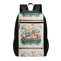 Chemistry Print Print Simple Sports Backpack, Unisex Lightweight Casual Backpack, 17 Inches