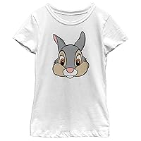 Fifth Sun Disney Bambi Thumper Big Face Girls Short Sleeve Tee Shirt