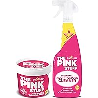 The Pink Stuff - The Miracle Cleaning Paste and Multi-Purpose Spray 2-pack Bundle (1 Cleaning Paste, 1 Multi-Purpose Spray)
