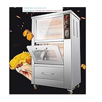 3500W Commercial Stainless Steel double layers Roasted Sweet Potato Oven Electric Corn Roaster Baking Stove Grilled Machine with 14 hanging baskets (220V/50HZ)