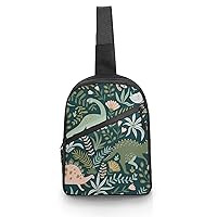Dinosaurs Cute Dino Foldable Sling Backpack Travel Crossbody Shoulder Bags Hiking Chest Daypack