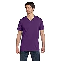 Bella + Canvas Unisex Jersey Short-Sleeve V-Neck T-Shirt XL TEAM PURPLE