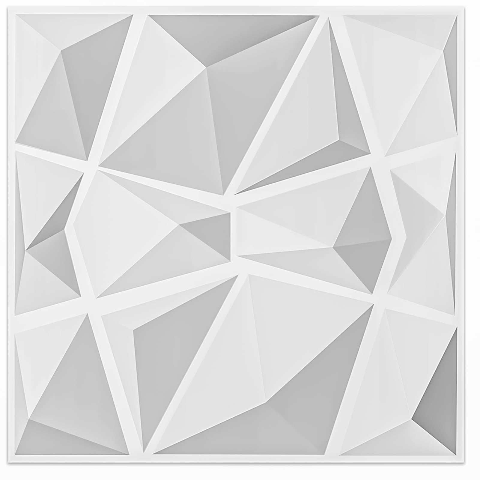 Mua Art3d Textures 3D Wall Panels White Diamond Design Pack of 12 ...