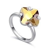 flower shape Ring jewelry made with cz engagement ring rings for women fashion