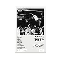 SUANYE Playboi Carti Poster Die Lit Album Cover Poster for Bedroom Aesthetic Decorative Painting Canvas Wall Art 12x18inch(30x45cm)