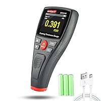 Wintact Digital Paint Coating Thickness Gauge Meter 0~1500um, 1500 Readings Storage, 360°Screen Rotation, Backlit Color Display, Chargeable, Auto-Off, Rechargeable for Cars, Industrial