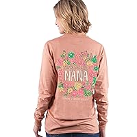 Simply Southern Blessed to be Called Nana Floral Long Sleeve T-Shirt