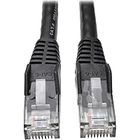 Tripp Lite 50ft Cat6 Gigabit Snagless Molded Patch Cable Rj45 M/m Black 5039;39; - For Network