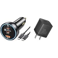 160W USB C Car Charger & Black USB C Charger