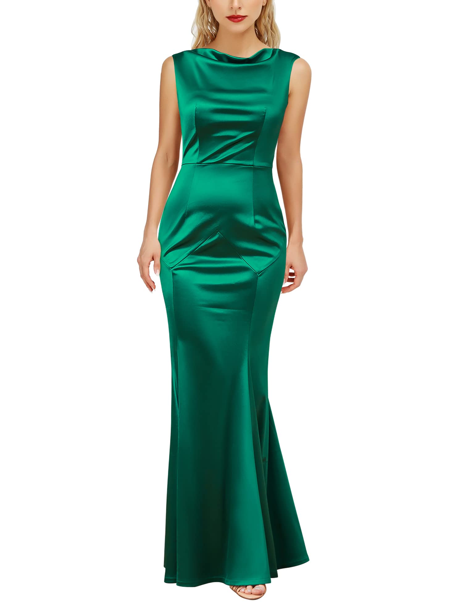 MUXXN Women's 30s Brief Elegant Mermaid Evening Dress