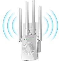 WiFi Extender Signal Booster for Home, WiFi Range Extender,Repeater with Ethernet Port, Coverage Up to 9998 Square Feet, 1-Tap Setup, Wireless Internet Repeater