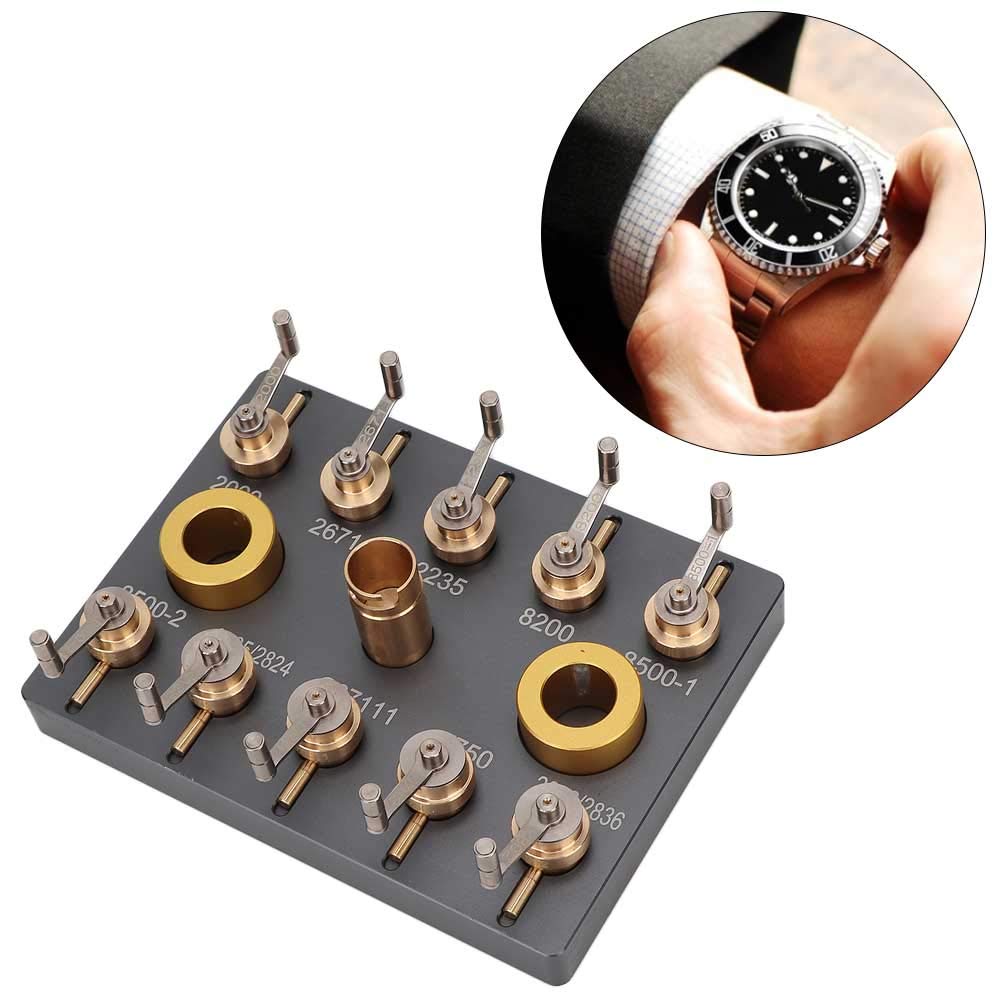 Qiterr Watch Mainspring Winder Repair Tools, Alloy Steel Watch Winding Tool Accessories Wristwatch Repairing Kit