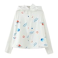 Boys Summer School Jackets Boys Girls Cute Pattern Long Sleeve Sun Proof Clothing Outdoor plus Size Girls Coats