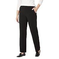 Briggs New York Flat Front Pull on Pant With Slimming Solution (Regular & Short Length)