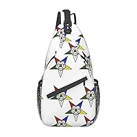 Stars Eastern Stars Sling Bag Crossbody Shoulder Backpack Casual Chest Bag Sport Travel Hiking Daypack For Women Men