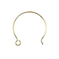 18K Gold Overlay Earwire FG-201-27MM