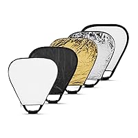 Glow 5-in-1 Collapsible Triangle Reflector with Handle (18