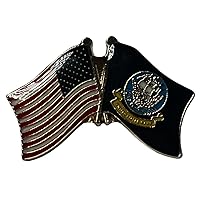 Pack of 12 USA & Navy Ship Wavy Flags Motorcycle Hat Cap Lapel Pin