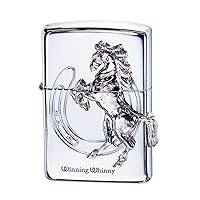 Zippo Zippo Sterling Silver Winnie Zippo Lighter, Oil Lighter, Sterling Silver, Horse, Sarabrett, Winning Horse, Lucky Horse, 925, Celebration, Father's Day, Respect for the Aged Day, Adult Day,