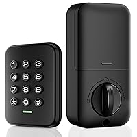 Veise Keyless Entry Door Lock, Electronic Keypad Deadbolt Lock, Auto Lock, Anti-Peeking Password Door Locks with Keypads, 1 Touch Locking & Easy Installation （1 Pack