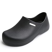 Men's Slip Resistant Chef Clogs, Professional Non-Slip Work Shoes with Air Vents for Restaurant Hospital Nursing Garden
