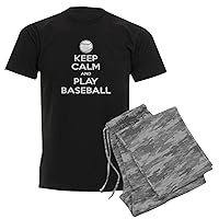 CafePress Keep Calm and Play Baseball v2 Men's Pajama Set