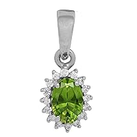 Multi Choice Oval Shape Gemstone 925 Sterling Silver Accents Solitaire Pendant Jewelry