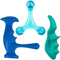 3-in-1 Manual Massage Tools-Thumb Shaped Massager, Trigger Point Pressure Massager, and 3-Legged Massage Knobs for Full Body Deep Tissue Massage, Stress Relief, and Muscle Recovery