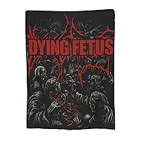 Dying Music Fetus Blanket Ultra Soft Cozy Throw Blanket Warm Lightweight Reversible Fluffy Flannel Blanket Room Decor Home Decor for Bedroom Couch Sofa Bed Travel 60