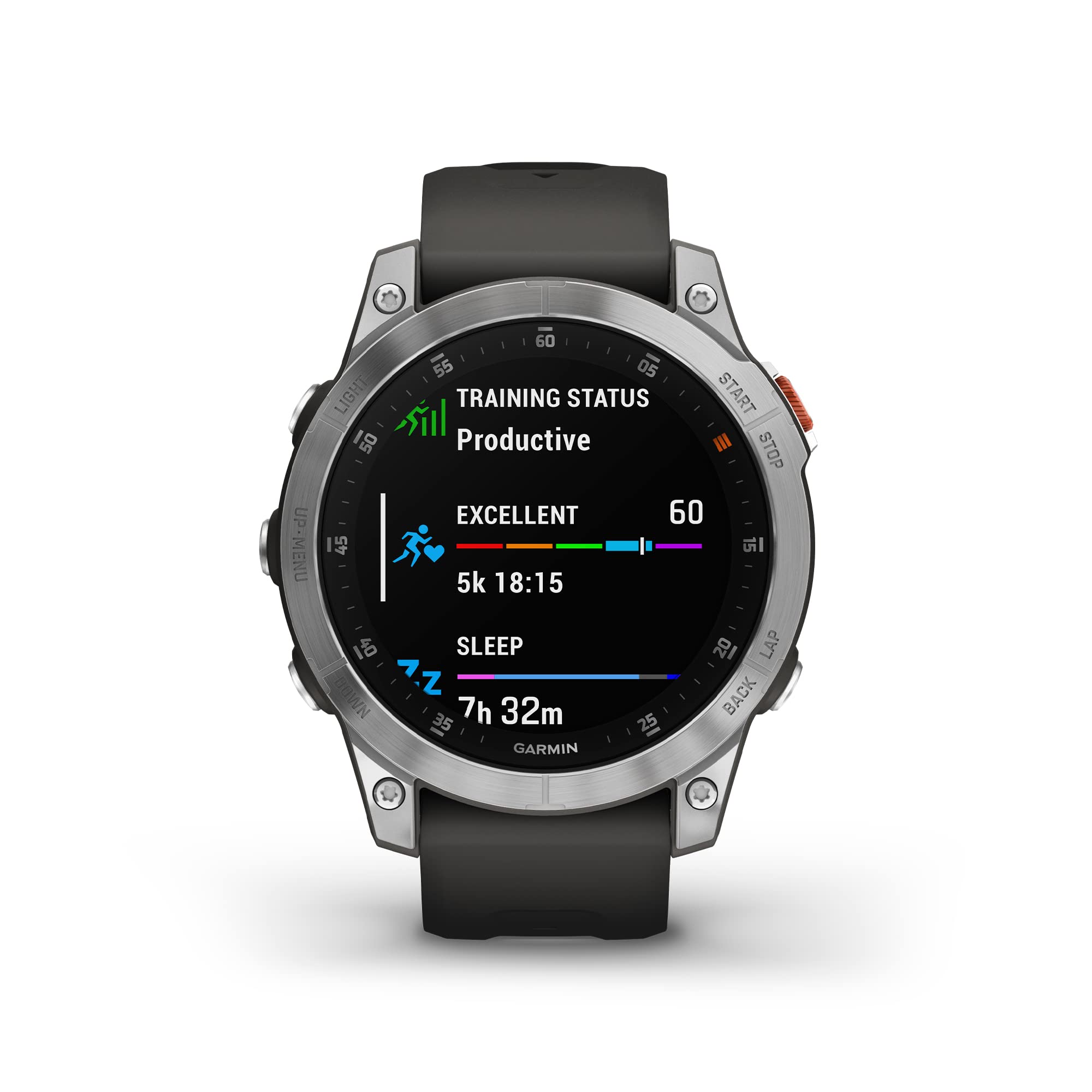 Garmin epix Gen 2, Premium Active smartwatch, Adventure Watch with Advanced Features, Slate Steel & Garmin QuickFit 22 Watch Band - Chestnut Leather