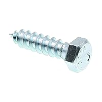 Prime-Line 9056085 Hex Lag Screws, 3/8 In. X 1-1/2 In., A307 Grade A Zinc Plated Steel (25 Pack)