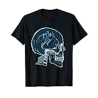 Skull Funny Running Runner Race Sports Lovers Men Women T-Shirt