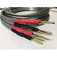 3m Pair of QED XT40i Reference Speaker Cable with X-Tube Technology Terminated with Airloc Banana Plugs (3m Terminated Pair)