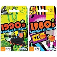 A Decade of Trivia Game - 1980's and 1990's Travel Card Pack - for Ages 12 and up