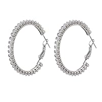 Crystal Rhinestone Drop Dangle Tassle Earrings for Women Long Sparkly Earrings Eardrop Lightweight Statement Wedding Color