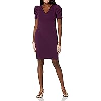 DKNY Women's Knot Sleeve Midi Shirt Dress