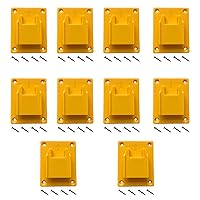 Tool Holders for Dewalt 20V Drill Mount Fit for Milwaukee M18 Tools 10Packs Yellow