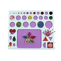 YURROAD 3 in 1 Paper Quilling Template Board with Pins Quilling Knitting Board Cork Shape Mold DIY Tool