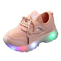 Girls Dress Shoes Glitter Sport Mesh Run Luminous Girls Breathable Boys Children Baby Led Special Needs Shoes for Kids