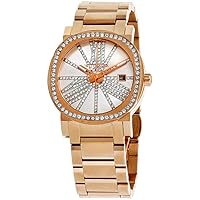 Rose Gold Tone Crystal Bezel and Dial Watch WN4008