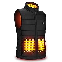 Heated Vest for Men/Women, Electric Heated Jacket Body Warmer Electric Heating Vest 3 Heating Levels,Battery Excluded