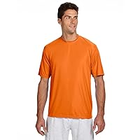 A4 Short-Sleeve Cooling Performance Crew Neck T-Shirt, 3XL, Safety Orange
