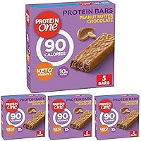 Protein One 90 Calorie Keto Protein Bars, Peanut Butter Chocolate, 5 ct (Pack of 4)