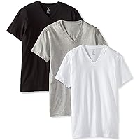 Calvin Klein Men`s Slim Fit V-Neck T-Shirts 3 Pack