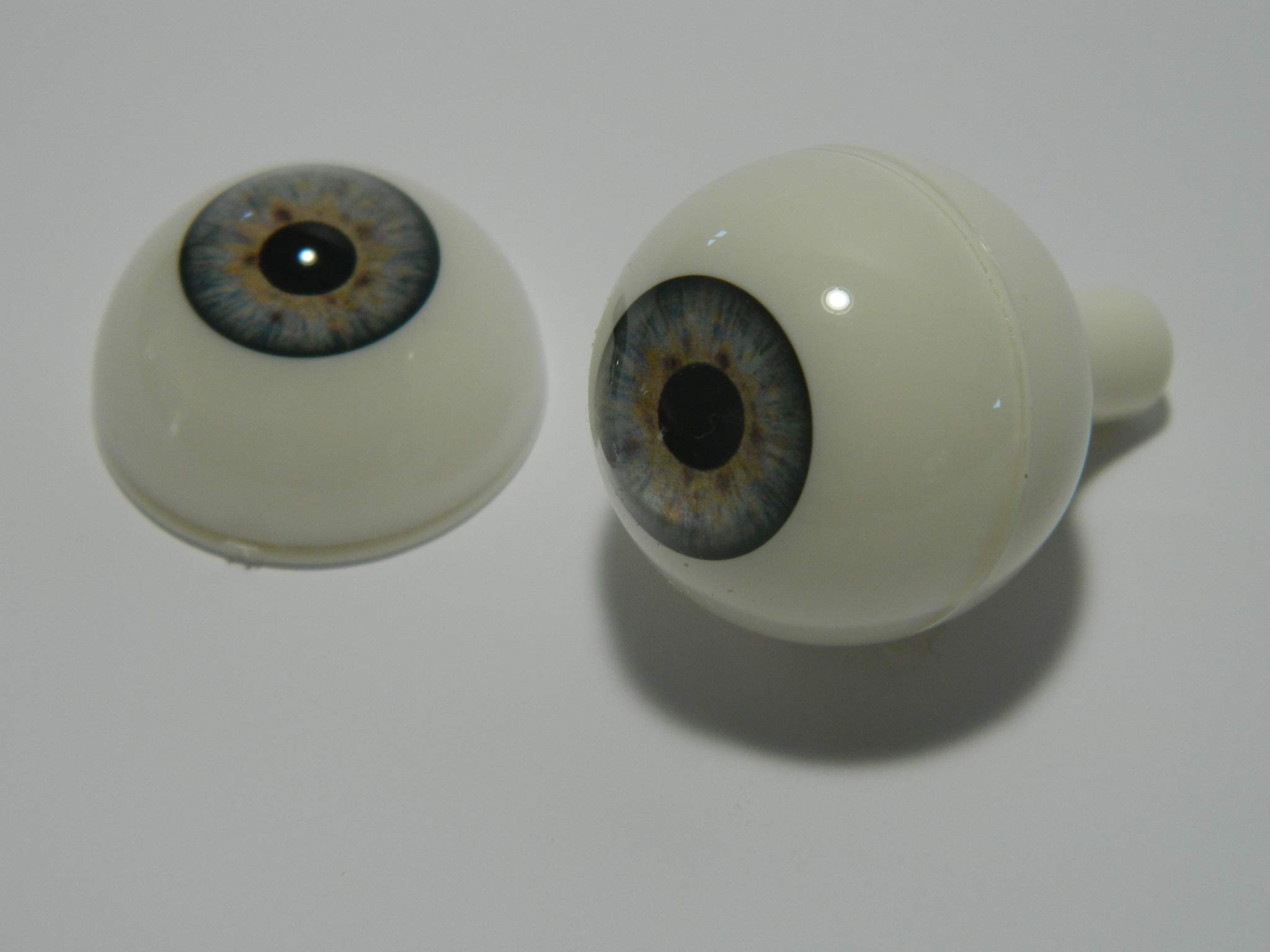 Dead Head Props Pair of Premium Realistic Life Size Acrylic Eyes for Halloween Props, Masks, Dolls or Bears (Blue 26mm)