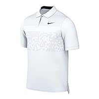 Nike Dri-FIT ADV Tiger Woods Men's Golf Polo, White/White/Black, M Regular US